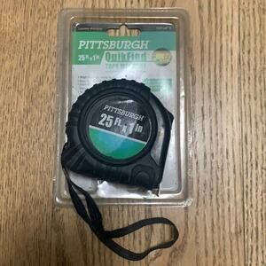 NWT PITTSBURGH QUICK FIND TAPE MEASURE 25Ft X‎ 1 in